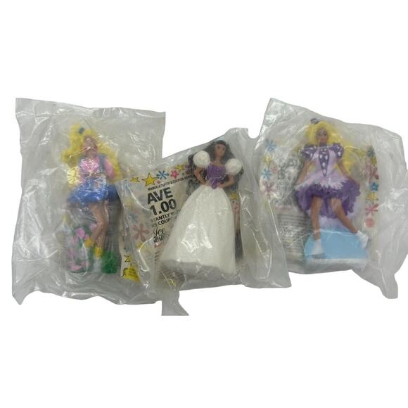 Vintage 1990 McDonalds Barbie Happy Meal Toys Lot of 5 Mattel - one triplicate - Picture 3 of 4